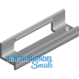 PS10 Clipteil Befestigung der DoppeL - Laufschiene, Einnuten, Kunststoff schwarz