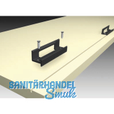 PS10 Clipteil Befestigung der DoppeL - Laufschiene, Einnuten, Kunststoff schwarz