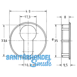 JuNie Rosette fr Profilzylinder rund