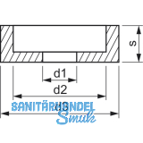Rosette 90 M 6 Polyamid schwarz fr Zylinderkopfschraube