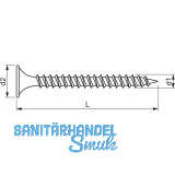 Schnellbauschraube 3.9x25 phosphatiert Feingewinde fr Holzkonstruktion