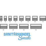 Besteckeinsatz Scoop II 366 x 59 x 474 mm, KB 450 mm, KS silberfarbig