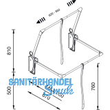 Kleiderlift Innominato, VB 620-950, Tragkr. 8KG, KS schwarz/FE verchromt