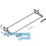Schuhablage ausziehbar TAC, Kunststoff schwarz, 510-1000mm