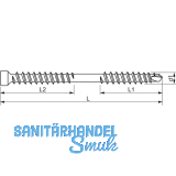 SFS Bohrbefestiger WT-T 4.5x 40 Torx 20 Durocoat mit Bohrspitze