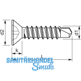 SFS-SR2 Armierungsschraube 4.2x25 PH 2 verzinkt Kopf nach RAL9016 wei besch.