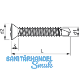SFS-SP3/31 Fensterbohrschraube 3.9x38 PH 2 Stahl silber fr Kunststoffprofile