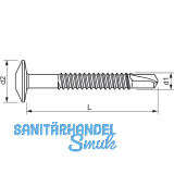 SFS-SPC4/53 Kopplungsschraube 5.5x 65 PH 2 Stahl silber mit Bohrspitze