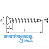 SFS-SPT/20 Reperaturschraube 4.8x25 PH 2 Stahl silber fr Kunststoffprofile