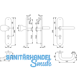 HOPPE SH-Wechselgt. PARIS - auf LS PZ88, TS42-47, SST 8, 5, oK., Ed.