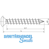 SPAX PF 8.0x 50 Torx 40 Edelstahl A1 Pfostenschraube