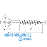 SPAX Senkkopf 4.0x 35 Teilgewinde Torx 20 verzinkt-blau mit Zulassung