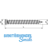 SPAX-RA Rahmenanker 7.5x150 Zylinderkopf Torx30 verzinkt dbellose Verschraubung
