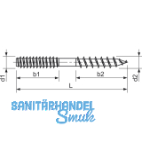 Stockschraube 4x 30 verzinkt ohne Schlsselflche