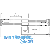 SUPRA Einschuhprofil, Glasstrke 5 oder 6, Kunststoff transparent