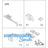 EKU CLIPO 36 GPK IS Beschlaggarnitur, 1 Tre