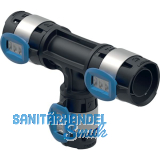 GE FlowFit T-Stck red. PPSU d25-16-16