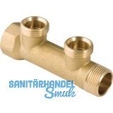 Geberit Verteiler 2 fach, 1", 3/4" EK