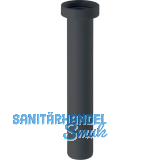 GE Einlaufrohr m. Mutter 5/4", schwarz