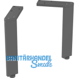 Geberit Fuesse Set H2,5cm, schwarz