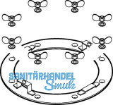 Geberit Flansch u Schrauben zu