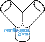 Geberit PE Hosen-T nur fr senkrechten