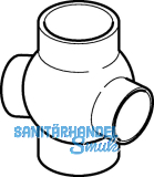 Geberit PE Doppel-Kugelabzweiger