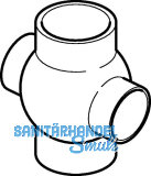 Geberit PE Doppel-Kugelabzweiger