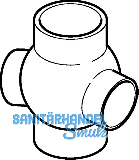 Geberit PE Doppel-Kugelabzweiger