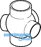 Geberit PE Abzweiger 3teilig d 110/110