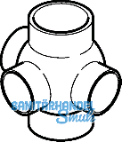 Geberit PE Abzweiger 3teilig d 110/110