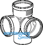 Geberit Eckabz. PP-MD 87.5G d90/90/90