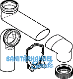 Geberit Monolith WC-Etagenbogengarnitur