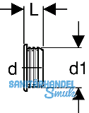 Geberit PE Steckdichtung d 58/50 mm zu