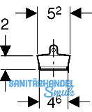 Geberit Ventilstopfen in PP grau fr