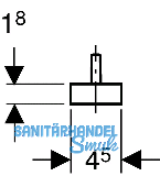 Geberit Ventilsieb in PP grau mit 5
