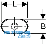 Geberit PE Trichter oval ohne Rand