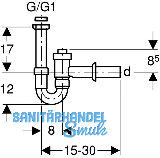 Geberit Rhrensiphon in PP weiss