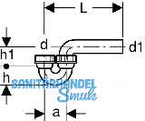 Geberit PE Siphon Einlauf senkrecht