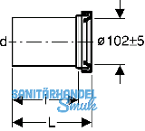 Geberit PE Manschette fr Wand-WC