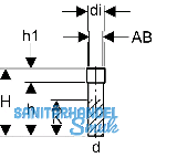 Geberit PE Anschlussstutzen d 200/230