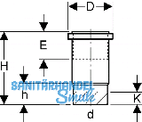 Geberit PE Langmuffe f.waagr.u. senkr