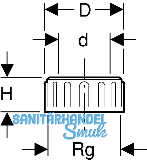 Geberit PE Verschlusskappe d 56mm