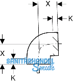 Geberit PE Winkel 88,5 Grad d 75mm