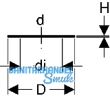 Geberit Flanschdichtung d 90 mm 366742