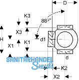 Geberit PE Doppel-Kugelabzweiger