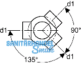 Geberit PE Abzweiger 3teilig