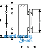 Geberit PE Putzstck fr waagrechte