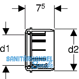 Geberit PE Reduktionsmuffe fr