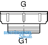 Geberit Reduzierung 6/4' auen 2'